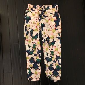 J Crew printer joggers Size 2